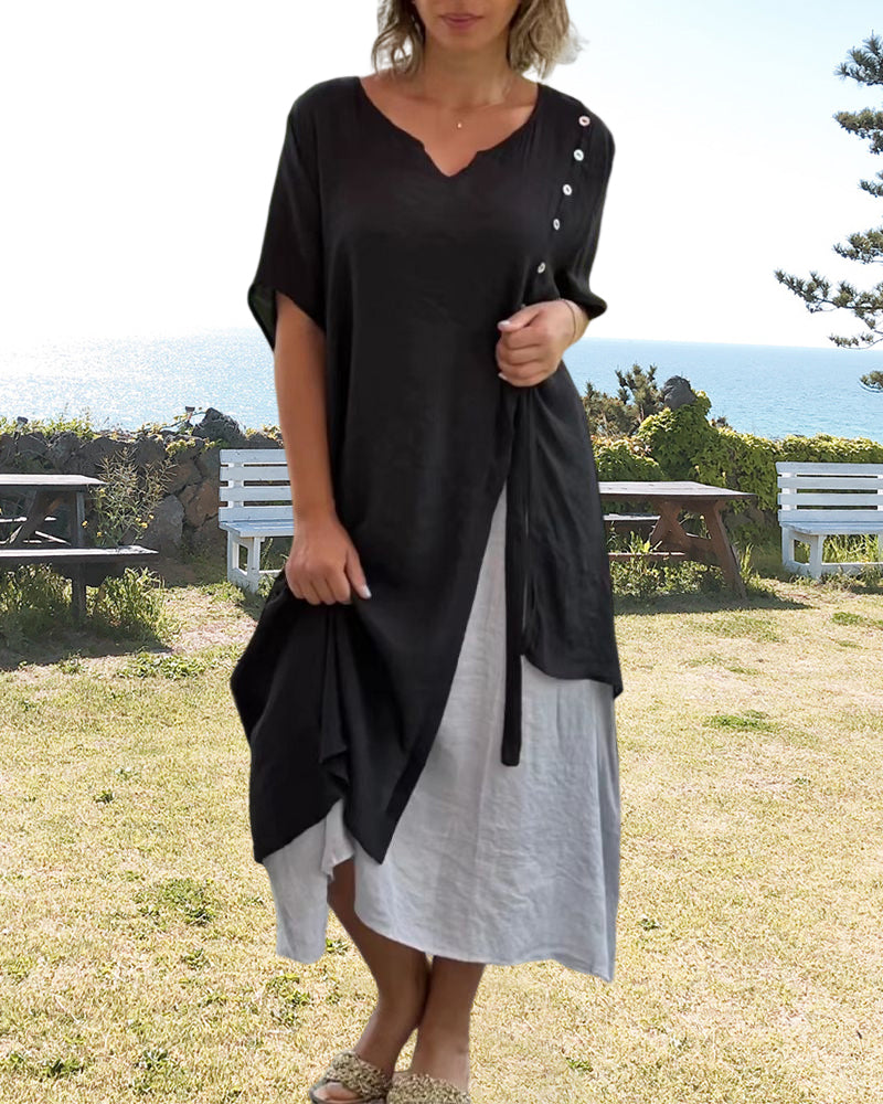 Velissa™ V Neck Dress