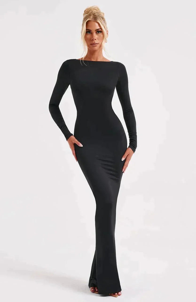 Filou's™ Maxi-dress with Plunging Neckline