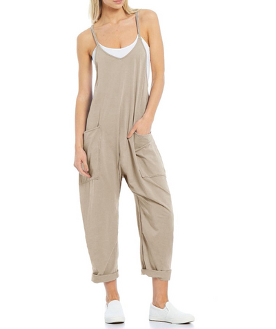 Vivian™ Solid color jumpsuit