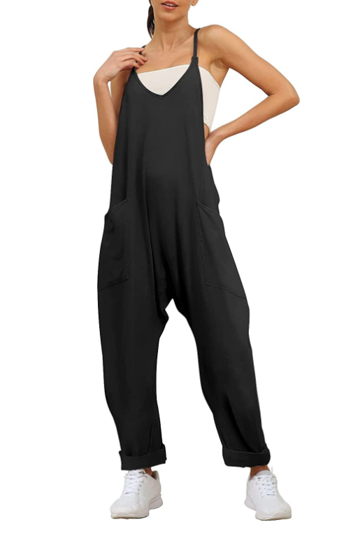 Vivian™ Solid color jumpsuit