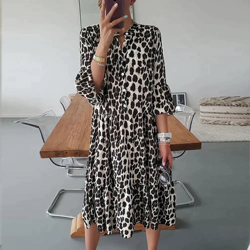 Rhea™ Leopard Print Dress