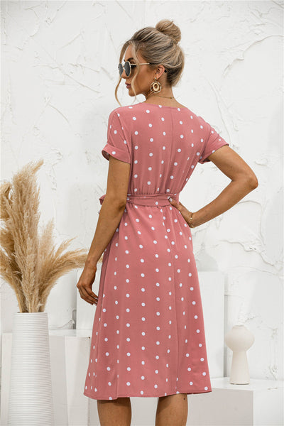 Maya™ Polka Dot Midi Dress