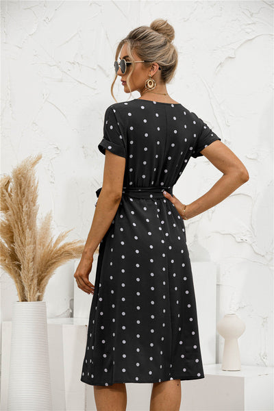 Maya™ Polka Dot Midi Dress