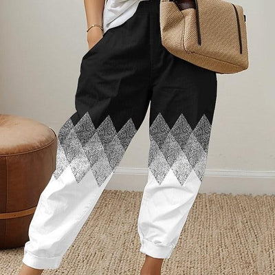 Vella's™ Black And White Pants