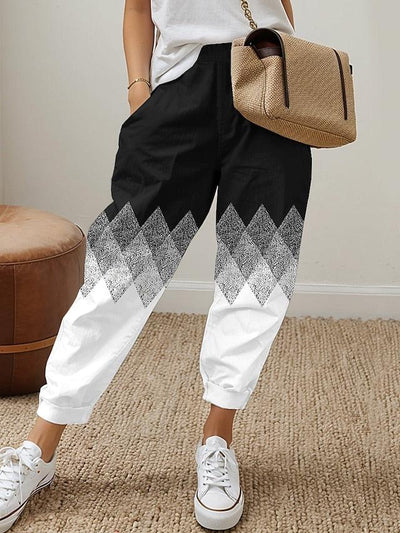 Vella's™ Black And White Pants