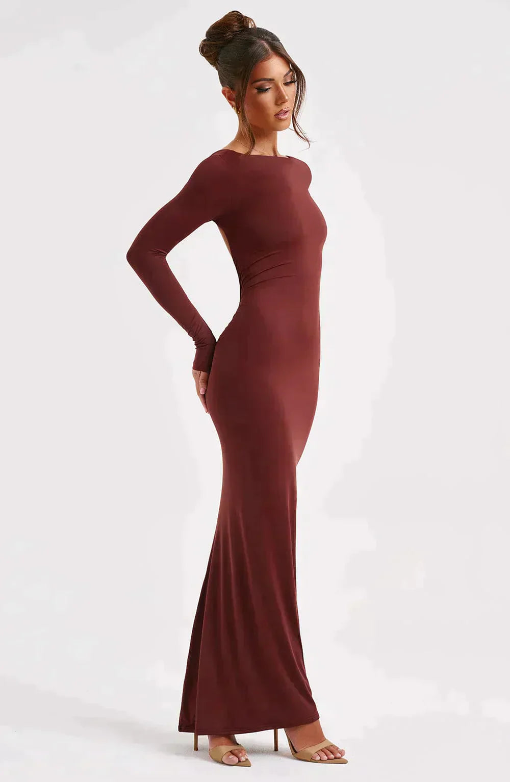 Filou's™ Maxi-dress with Plunging Neckline